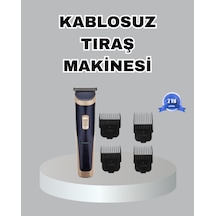 Çelik Bıçaklı Unisex Şarjlı Tıraş Makinesi - Sessiz Motor, Kablosuz Ve Ayarlanabilir