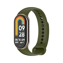 Effox Xiaomi Mi Band 9 Serisi Klasik Kordon Silikon Strap Kayış-haki