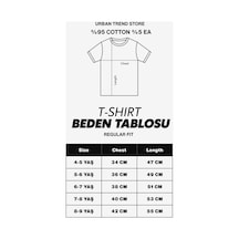 Urbantrendstore Kız Çocuk Baskılı Bisiklet Yuvarlak Yaka Basic Kısa Kollu %100 Pamuk Tişört Beyaz