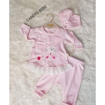 Candys Bebe PEMBE KIZ   TAKIM Beyaz - Pembe