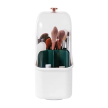 Mufunye Kozmetik Saklama Kutusu, Döndürülebilir, Toz Geçirmez Ve Büyük Kapasiteli, Kare Yeşil