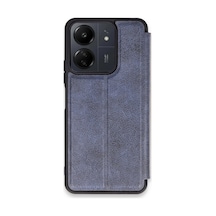 Redmi 13c Kılıf Flip Cover - Lacivert Bz8683140759285