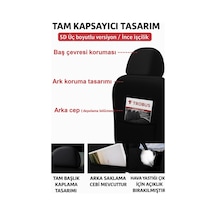 Audi 100 1976 1994 Araca Uyumlu Oto Koltuk Kılıfı Tay Tüyü Kırmızı Siyah Renk