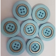 7 Adet 26mm. Mavi Düğme