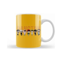 Bts Chibi Bangtan Members Airplane Fashion Kupa Bardak Porselen Karışık