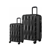 2'li Valiz Seti Büyük Boy - Kabin Boy Siyah-siyah 1167-s Siyah