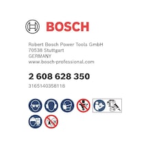 2 608 628 Aksesuarı 350 Falzfraeser 8 Mm, B 9,5 Mm, L 12,7 Mm, G 54 Mm
