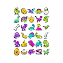 30 Adet Sevimli Renkli Dinozor Sticker Seti - Laptop Defter Telefon İçin Çok Renkli