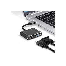 Usb 3.0 To Hdmi Vga 3.5mm 1080p Monitör Dönüştürücü Çevirici