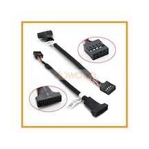 19 Pin Usb 3.0 Erkek 9 Pin Usb 2.0 Dişi Dönüştürücü Kablosu