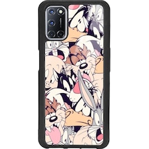 Oppo A72 Disney Character Tasarımlı Glossy Telefon Kılıfı Siyah
