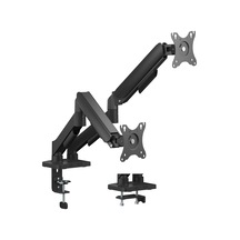 Voltix 17" - 35" Ekranlar İçin, Her Kol 9kg Taşıma Kapasiteli, Vesa Uyumlu, Çift Kol Amortisörlü Monitör Kolu, 2li Monitör Kolu 108 İnç x 5 İnç