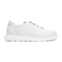 Tamer Tanca Erkek Hakiki Deri Beyaz Sneakers & Spor Ayakkabı 1093 1191 Erk Ayk Y25 Beyaz Antık Beyaz