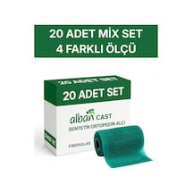 Alban Kombo Cast Sentetik Alçı Tekli Paketlerde 20'li Kutu Koli