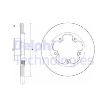 Delphi Arka Fren Diski Transit V363 2014 Ve Sonrası Tek Teker A.ceker Duz 308mm 5 Bıjon Delphı Bg4681c Bk312a315ab-kk312a315aa-1815599