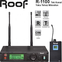 Roof R 1100 Yaka Uhf Tipi Telsiz Yaka Mikrofon Seti