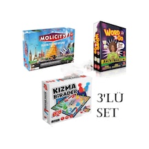 Süper 3'lü Set Emlak Ticaret Oyunu + Kızma Birader+ Tabu Xl Edition