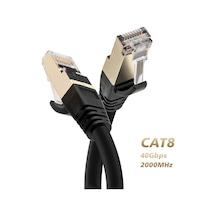Network Kablo - Cat. 8 - Siyah - 2 Metre