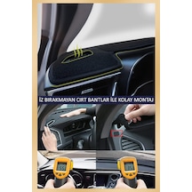 Guerrıno Torpido Koruma Halısı Siyah Kenar Renk Siyah Renault Megane 2 İle Uyumlu Genel