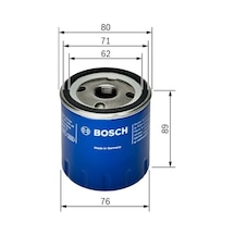Peugeot Berlingo 1.9 Diesel Bosch Yağ Filtresi 2002-2008 N11.14673