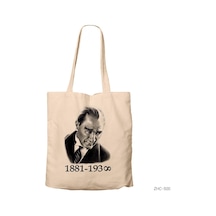 Atatürk Kanvas Bez Çanta Çok Renkli