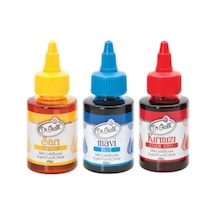 Sıvı Gıda Boyası 3'lü Sarı-mavi-kırmızı 60 Gr
