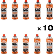 Kamp Ocak Gazı Valfli Kartuş 227 G x 10 Adet Çok Renkli