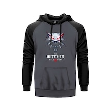 The Witcher Wild Gri Renk Reglan Kol Sweatshirt Gri