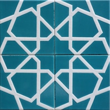 Armada Çini 20x20 Cm Sp 100 Mavi Beyaz Desenli Kütahya Çinisi