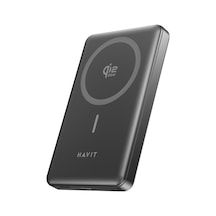 Havit Pb5203 Pro 10.000mah Qi2 Magsafe Powerbank - 25w Hızlı Şarj, Alüminyum Kasa Siyah