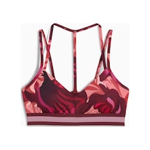 Puma Floral Rıbbon Low Bra Sporcu Sütyeni 52749496 Bordo