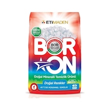 Boron Doğal Mineralli Doğal Renkler Toz Çamaşır Deterjanı 26 Yıkama 4 KG