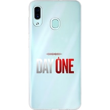 Samsung Galaxy A30 Uyumlu Şeffaf Kılıf One Day/day One Tasarımlı
