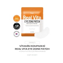 15 Çift Vitamin Kompleksi İle Aydınlatıcı Göz Altı Maske Seti Real Vita Eye Zone Patch