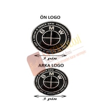 Bmw F20,f21 Kasa Kaput Ve Bagaj Logo Takım 50yıl Siyah 3pin-3pin