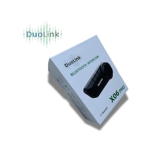 X06 Pro İnterkom Bluetooth 6 Kişi Grup Motosiklet Kulaklık Müzik Paylaşımı Kask Intercom Sesli Yanıt Açık Bej