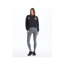 Lc Waikiki Alıta Cıty Farkıyla Xsıde Actıve Antrasit Düz Süper Skinny & Ekstra Dar Kadın Spor Tayt Antrasit - 924125727 Antrasit