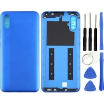 Redmi 9a Uyumlu Full Kasa Arka Pil Kapağı Mavi + Tamir Seti Çok Renkli