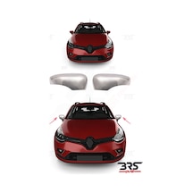 Renault Clio 4 Uyumlu 2012-2018 Krom Ayna Kapağı 2 Parça Paslanmaz Çelik