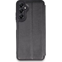 Newface Samsung Uyumlu Galaxy A05s Kılıf Flip Cover - Siyah - Özel Seri 8683140759322