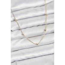 Mey İthalat Cm Gold Renk Top Zincirli Kadın Kolye - Özel Seri Meyeb6981e05a6e7d02cc2809d464 altın