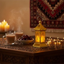 Ramazan Temalı Altıgen Kubbe Led Lamba