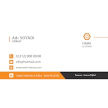 350 Gr. Kuşe Baskılı Kartvizitler-001 100 Ad.
