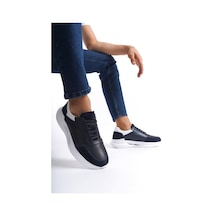 Mubiano Hakiki Deri Mbkry028-lcv Erkek Lacivert Sneaker & Spor Ayakkabı Lacivert