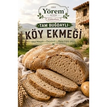 Yörem Afyon Afyon Yöresinden Kara Fırın Usulü Hakiki Ekşi Mayalı Patatesli Tam Buğdaylı Köy Ekmeği 1,5kg 1 Adt