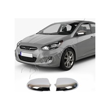Hyundai Accent Era Uyumlu 2006-2012 Ayna Kapağı 2 Parça Abs Krom Kaplama