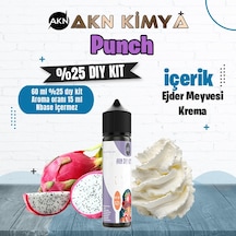 Punch Yoğun Dıy Kit Ejder Meyvesi Krema Gıda Aroması %25 Oranda Aroma İçerir Hazır Değildir 60 Ml