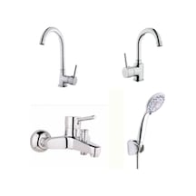 Erce Delta Banyo Lavabo + Eviye Bataryası Duş Takımı