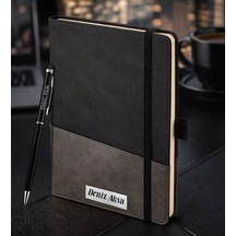 Bk Gift Kişiye Özel Siyah Termo Deri Defter Ve Touchpen Kalem Seti -18, Kurumsal Ve Özel Hediye, Yeni İş Hediyesi Kobitmeyencom35981 Bk Gift