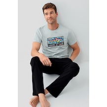 Arnetta Erkek Yeşil Pijama Takımı Ar3701-s-v2 Yeşil